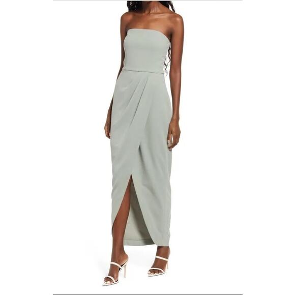 NWT WAYF Sage The Angelique Strapless Tulip Gown - Picture 1 of 16